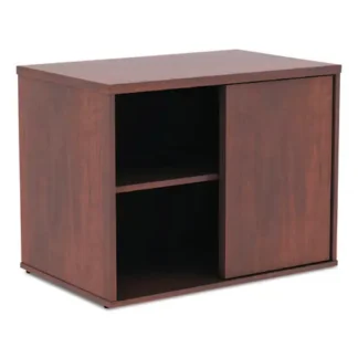 Alera® Alera Open Office Desk Series Low Storage Cabinet Credenza, Medium Cherry, 29.5"W x 19.13"D x 22.78"H