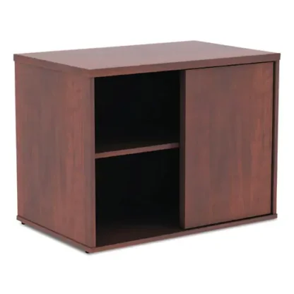 Alera® Alera Open Office Desk Series Low Storage Cabinet Credenza, Medium Cherry, 29.5"W x 19.13"D x 22.78"H