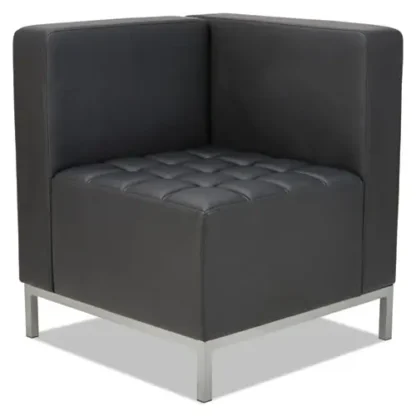 Alera® Alera QUB Series Corner Sectional, Black, 26.38" x 26.38" x 30.5"