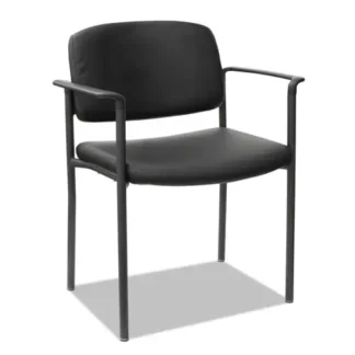 Alera® Alera Sorrento Series Ultra-Cushioned Stacking Guest Chair, Black, 2/Carton