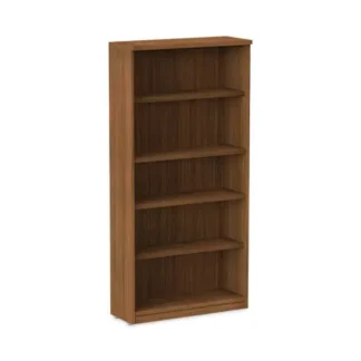 Alera® Alera Valencia Series Bookcase, Five-Shelf, Modern Walnut