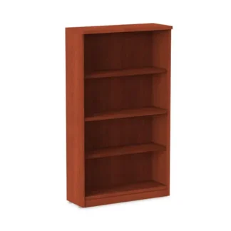 Alera® Alera Valencia Series Bookcase, Four-Shelf, Medium Cherry