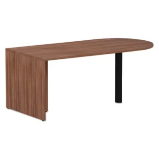Alera® Alera Valencia Series D-Top Desk, Modern Walnut