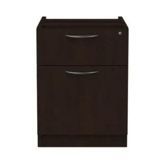 Alera® Alera Valencia Series Hanging Pedestal File, 2-Drawer, Box/File, Espresso
