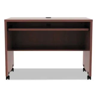 Alera® Alera Valencia Series Mobile Workstation Desk, Medium Cherry, 41.38" x 23.63" x 30"