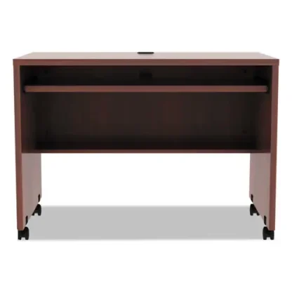 Alera® Alera Valencia Series Mobile Workstation Desk, Medium Cherry, 41.38" x 23.63" x 30"