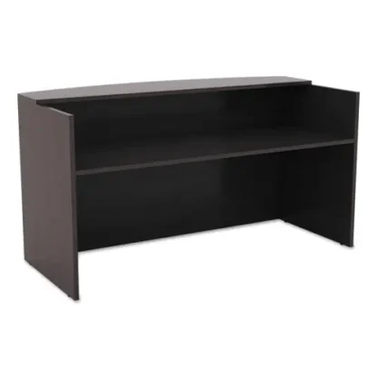 Alera® Alera Valencia Series Reception Desk with Transaction Counter, Espresso