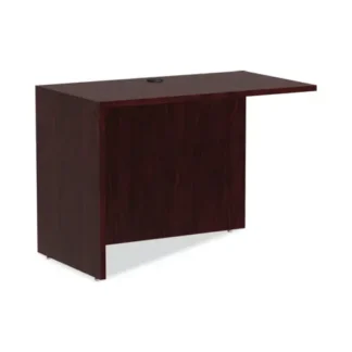 Alera® Alera Valencia Series Reversible Return/Bridge Shell, Mahogany
