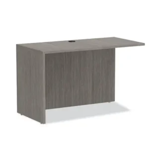 Alera® Alera Valencia Series Reversible Return/Bridge Shell, Gray, 47.25"W x 23.63"D x 29.5"H