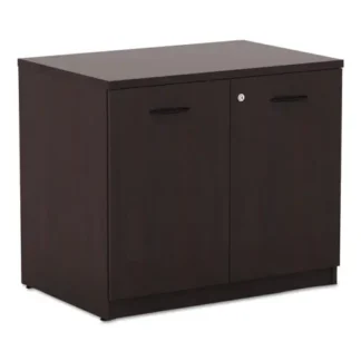 Alera® Alera Valencia Series Storage Cabinet, Mahogany, 34.13"W x 22.78"D x 29.5"H
