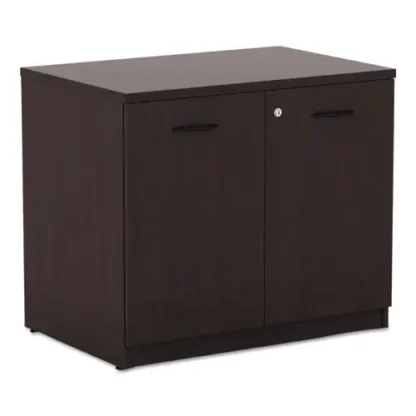 Alera® Alera Valencia Series Storage Cabinet, Mahogany, 34.13"W x 22.78"D x 29.5"H