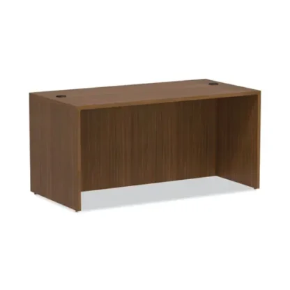 Alera® Alera Valencia Series Straight Front Desk Shell, Modern Walnut, 59.13" x 29.5" x 29.63"