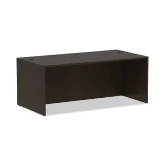Alera® Alera Valencia Series Straight Front Desk Shell, Espresso, 71" x 35.5" x 29.63"