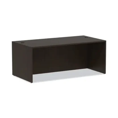 Alera® Alera Valencia Series Straight Front Desk Shell, Espresso, 71" x 35.5" x 29.63"