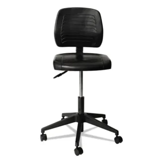 Alera® Alera WL Series Workbench Stool, Supports Up to 250 lb, 17.25" to 25" Seat Height, Black