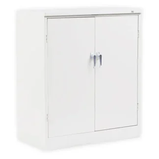Alera® Assembled 42" High Heavy-Duty Welded Storage Cabinet, Two Adjustable Shelves, Putty