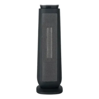 Alera® Ceramic Heater Tower with Remote Control, 1,500 W, Black