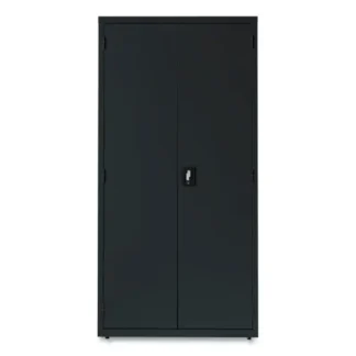 Alera® Economy Assembled Storage Cabinets, 5 Shelves, Black