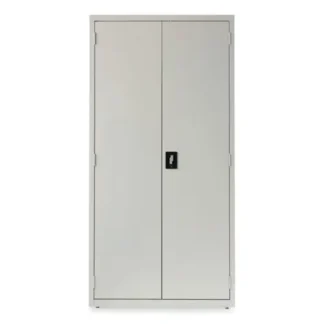 Alera® Economy Assembled Storage Cabinets, 5 Shelves, 36"W x 18"D x 72"H, Light Gray