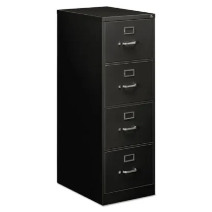 Alera® Economy Vertical File, 4 Legal-Size File Drawers, Black
