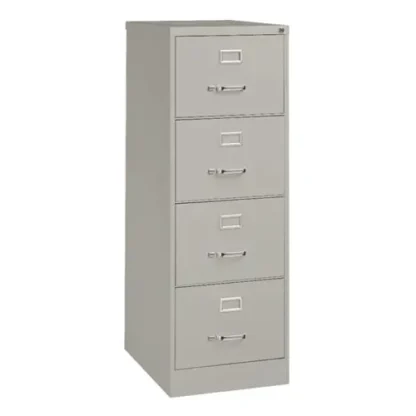 Alera® Economy Vertical File, 4 Legal-Size File Drawers, Light Gray