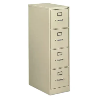 Alera® Economy Vertical File, 4 Letter-Size File Drawers, Putty