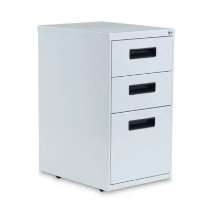 Alera® File Pedestal, 3-Drawer Box/Box/File, Legal/Letter, Light Gray