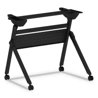 Alera® Flip and Nest Table Base, 32.25"W x 23.63"D x 28.5"H, Black