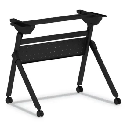 Alera® Flip and Nest Table Base, 32.25"W x 23.63"D x 28.5"H, Black