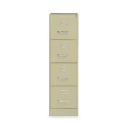 Alera® Four-Drawer Economy Vertical File, Putty, 4 Letter-Size Drawers, 15"W x 22"D x 52"H
