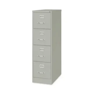 Alera® Four-Drawer Economy Vertical File, Light Gray, Letter-Size