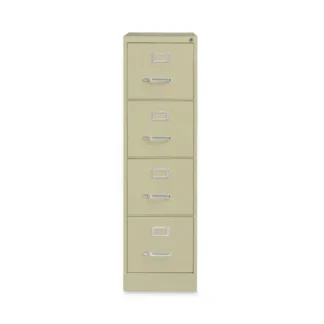 Alera® Four-Drawer Economy Vertical File, Letter-Size, Putty, 4 Drawers
