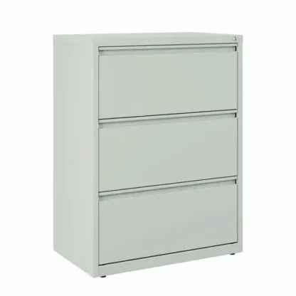 Alera® Lateral File, 3-Drawer, Light Gray, 30"W x 18.62"D x 40.25"H
