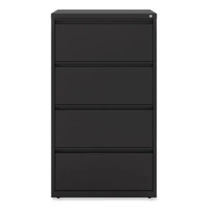 Alera® Lateral File, 4 Legal/Letter-Size File Drawers, Black