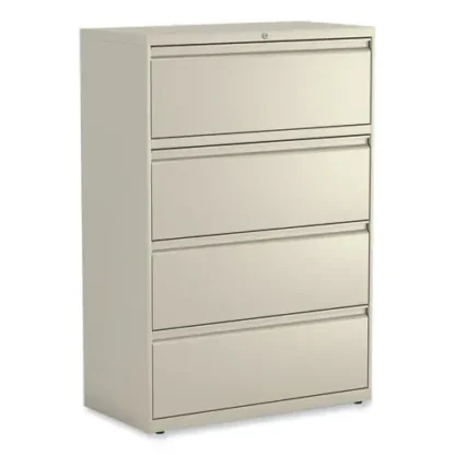 Alera® Lateral File, 4 Legal/Letter-Size File Drawers, Putty