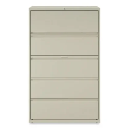Alera® Lateral File, 5-Drawer, Putty, 42"W x 18.63"D x 67.63"H, Letter/Legal/A4/A5 Size