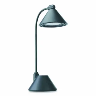 Alera® LED Task Lamp, Black, 17" Height, 5.38" Width, 9.88" Depth