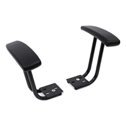 Alera® Optional Fixed Height T-Arms for Alera Essentia and Interval Series Chairs, Black, 2/Set
