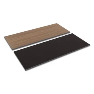 Alera® Reversible Laminate Table Top, Rectangular, 59.38" x 23.63", Espresso/Walnut