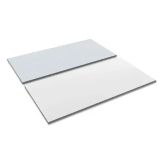 Alera® Reversible Laminate Table Top, Rectangular, 59.38" W x 29.5" D, White/Gray