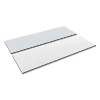 Alera® Reversible Laminate Table Top, Rectangular, 71.5" W x 23.63" D, White/Gray