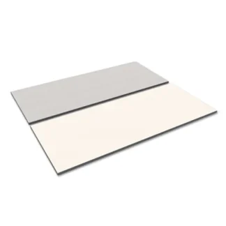 Alera® Reversible Laminate Table Top, Rectangular, 71.5"W x 29.5"D, White/Gray