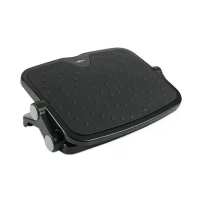Alera® Soft Cushioned Ergonomic Footrest, Black
