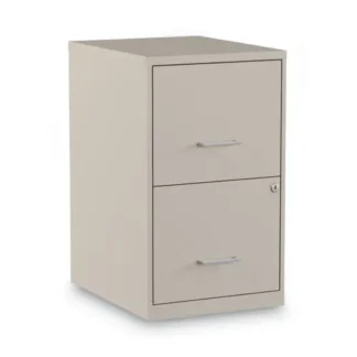 Alera® Soho Vertical File Cabinet, 2 Drawers, Letter Size, Putty