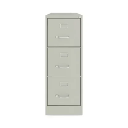 Alera® Three-Drawer Economy Vertical File, Letter-Size, Light Gray, 15"W x 22"D x 40.19"H