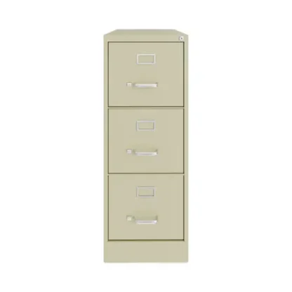 Alera® Three-Drawer Economy Vertical File, Putty, 15" x 22" x 40.19"