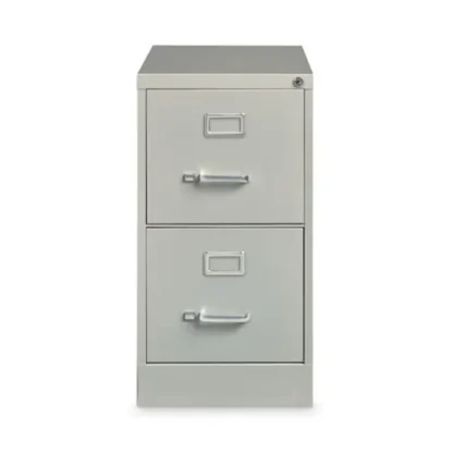 Alera® Two-Drawer Economy Vertical File, Light Gray, 2 Drawers, Letter Size