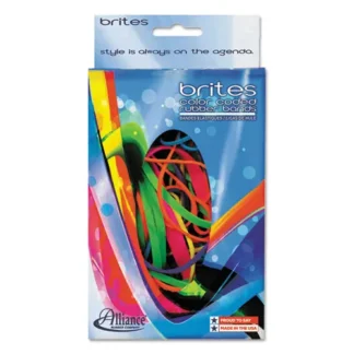 Alliance® Brites Pic-Pac Rubber Bands, Size 54 Assorted, 1.5 oz Box