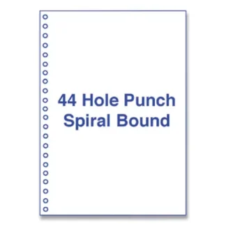 Alliance Perforated and Punched Laser Cut Sheets, 44-Hole Side Punched, 20 lb Bond Weight, 8.5 x 11, White, 500/Ream
