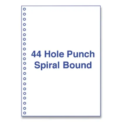 Alliance Perforated and Punched Laser Cut Sheets, 44-Hole Side Punched, 20 lb Bond Weight, 8.5 x 11, White, 500/Ream